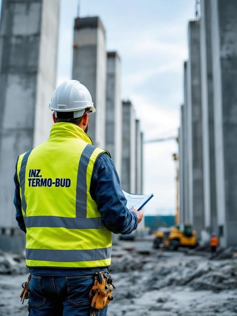 Inżynier na budowie